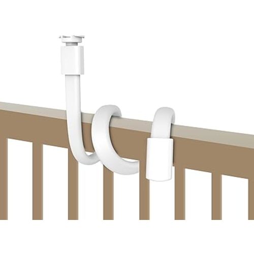 HelloBaby Baby Monitor Mount for HB6550/ Pro/ HB6560/ HB65/ HB6339/ HB40/ HB6081/ HB66/ HB6351, 20 Inch Flexible Arm Bracket, Sturdy Camera Holder Attaches to Crib Cot Shelves, No Tools or Wall Damage