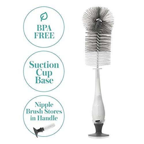 evenflo 2 in 1 Bottle Brush with Nipple Brush/Assorted Colors