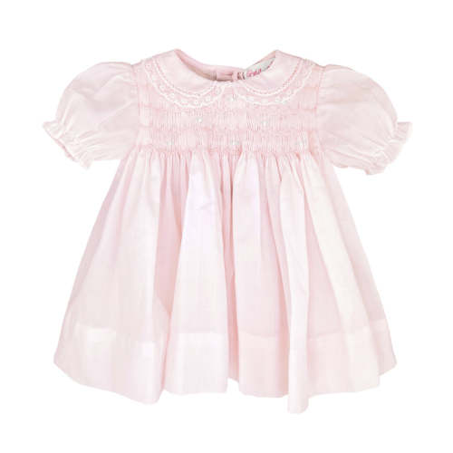 Shop for Fully Smocked Dress with Lace online