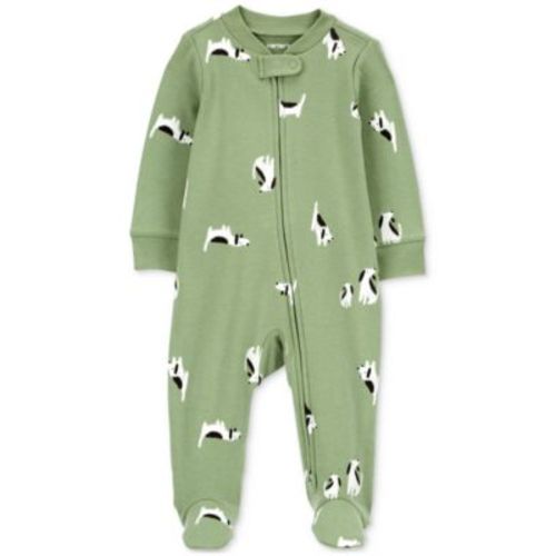 Baby Boys and Baby Girl 2-Way-Zip Cotton Sleep & Play Footed Pajamas