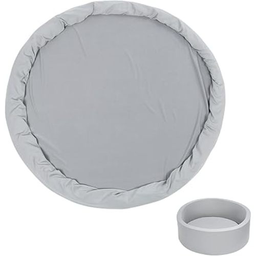 TRENDBOX Ball Pit Cover 35.4 x 11.8 for Sponge Round Ball Pool NOT Include Sponge - Light Gray - Cover Only