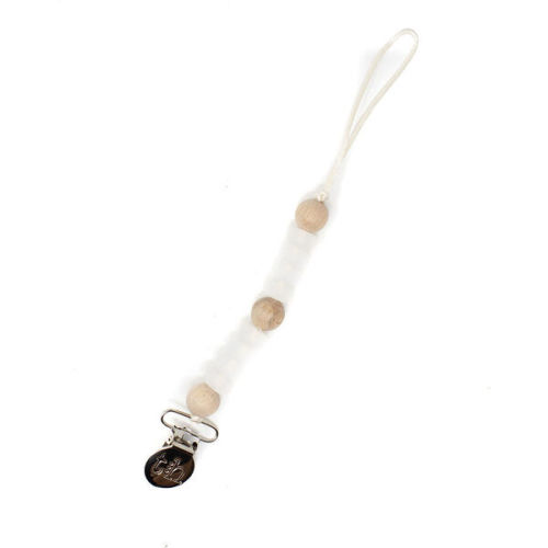 Petite Asher Pacifier & Toy Clip, Clear