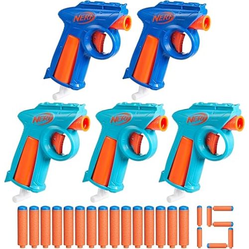 Nerf N Series Party Pack, Includes 5 N Series Flex Blasters, 15 N1 Darts Compatible Only N Series Blasters, Ages 8+ (Amazon Exclusive)