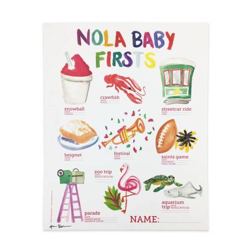 NOLA Baby Firsts Poster
