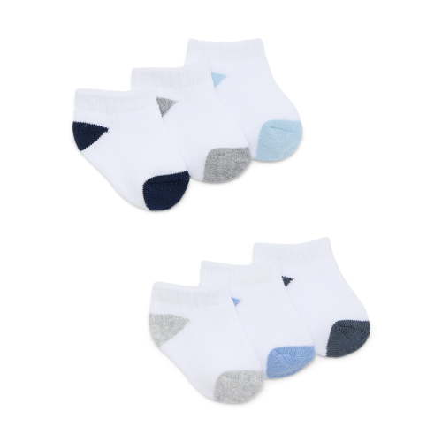 Carter's Child of Mine Baby Boys Low Cut Terry Socks, 6-Pack, Sizes 0-12 Months