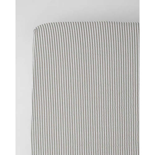 Cotton Muslin Crib Sheet - Grey Stripe
– Little Unicorn USA