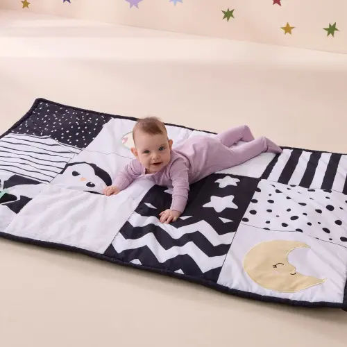 Oscar & Florri Black And White Large Playmat