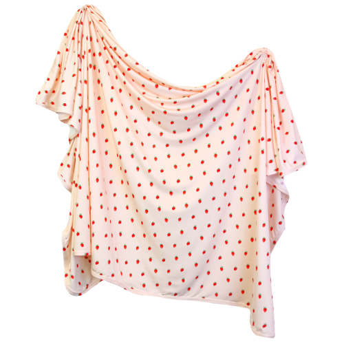 Junie Swaddle Blanket – Lou Lou & Company | Strawberry