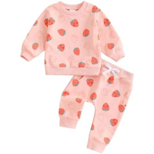 Newborn Infant Baby Girl Clothes Set Sweatshirts Tops Pants Toddler Girl Outfits Gifts 3 6 9 12 18 24 Months