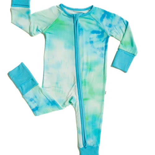 Tidepool Watercolor Zippy - Little Sleepies