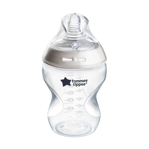 Tommee Tippee Natural Start Anti-Colic Bottle With Slow Flow Teat 260Ml 0M+ White