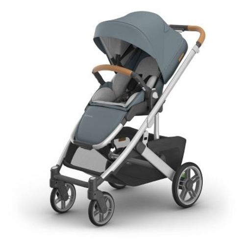 UPPAbaby Cruz V3 Full-Size Stroller - Callum: Bassinet Reclining Seat, Adjustable Harness, Flat-Free Tires, Machine Washable Seat Pad