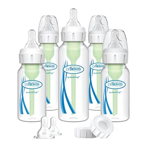 Dr. Brown’s Natural Flow® Anti-Colic Options+™ Narrow Baby Bottle Newborn Gift Set