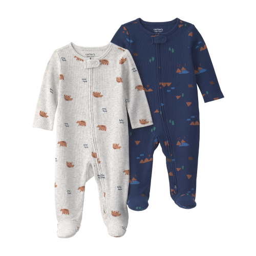 Carter's Child of Mine Baby Sleep and Play, 2-Pack, Sizes Preemie-6/9 Months