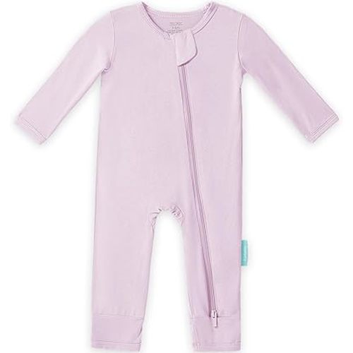 PurComfy Baby Long Sleeve Romper Jumpsuit, Premium Soft Rayon One Piece Pajamas Boy Girl 2-Way Zipper Coverall Sleeper