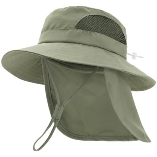FURTALK Baby Toddler Sun Hat Bucket Hat with Neck Flap Wide Brim Hats Beach Vacation Essentials
