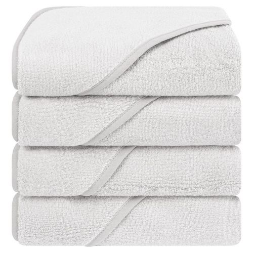 American Soft Linen Baby Cotton Hooded Cotton Towel Set