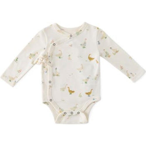 Long Sleeve Organic Cotton Bodysuit, 6-12M