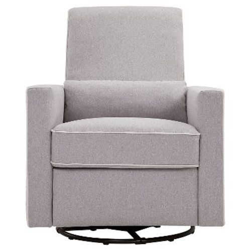 DaVinci Piper Recliner - Gray/Cream Piping