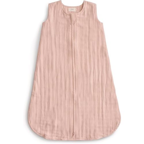 mushie Baby Wearable Blanket | 100% Organic Cotton Muslin | Sleeping Bag for Infants (Blush)