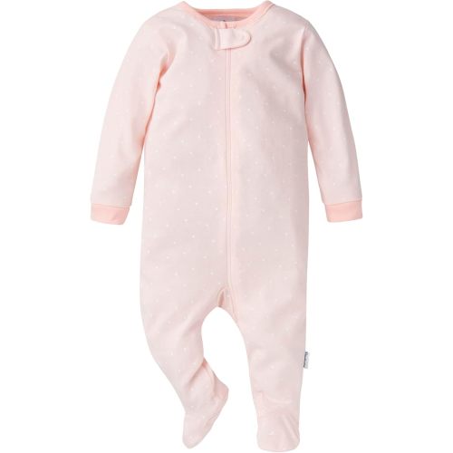 Gerber Baby Girls' 4 Pack Sleep 'N Play Footie