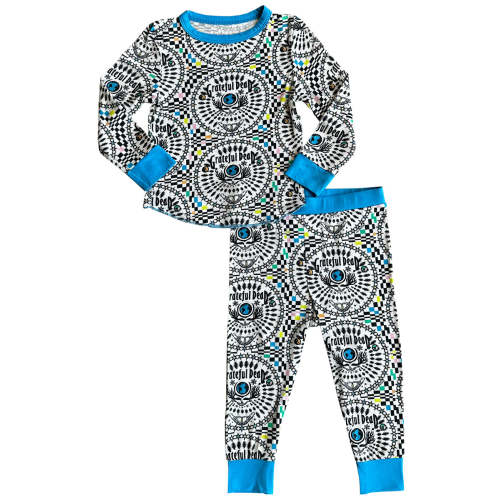 Grateful Dead Long Sleeve Blue Thermal Set