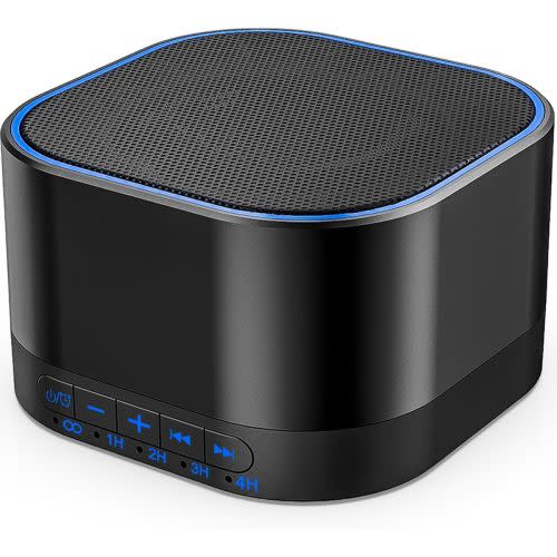 Magicteam Sound Machine White Noise Machine with 20 Non Looping Natural Soothing Sounds Memory Function 32 Levels of Volume Powered by AC or USB and Sleep Sound Timer Therapy for Baby Kids Adults