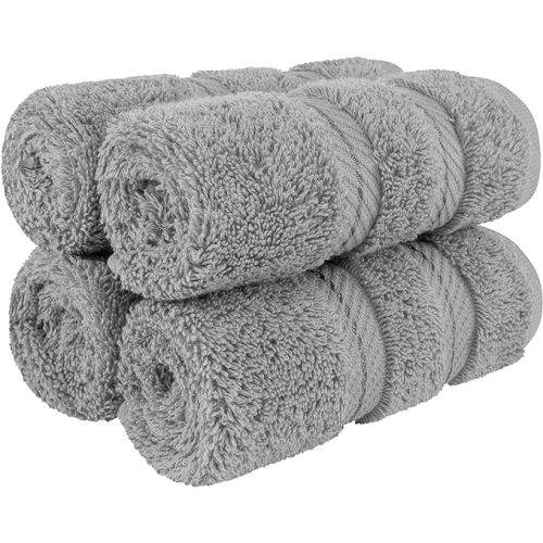 American Soft Linen Washcloths 100% Cotton Wash Cloth Set 4 Piece 13x13 in