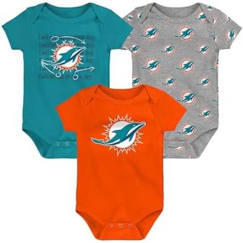 Outerstuff Newborn & Infant NFL Team Starter 3-Pack Bodysuit Set