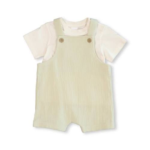 Light Green Baby Dungaree Set | Best&Less™ Online