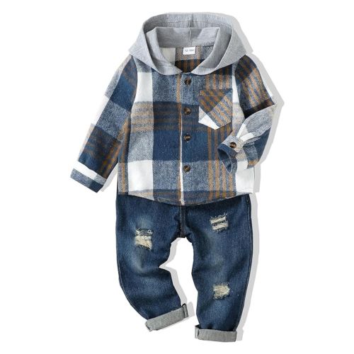 18Months Baby Boy Clothes Infant Toddler Boy Outfits Denim Jeans Boys Fall Winter Clothing Pants Set