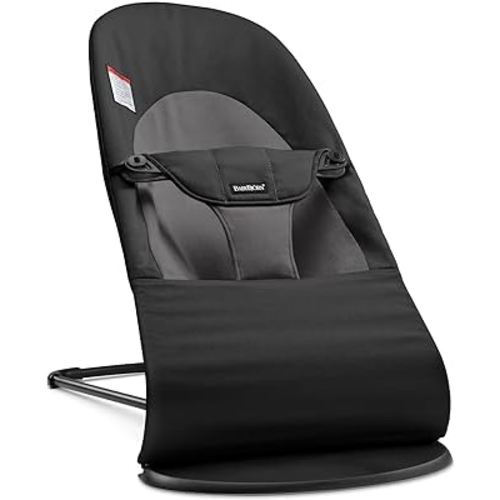 BabyBjörn Bouncer Balance Soft, Cotton, Black/Dark Gray