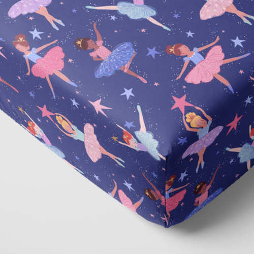 Twilight Ballet Fitted Crib Sheet