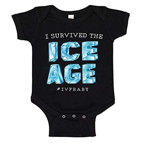 I Survived The ICE Age IVF Miracle Baby Infertility Baby One Piece Bodysuit Romper Newborn - 24 Months