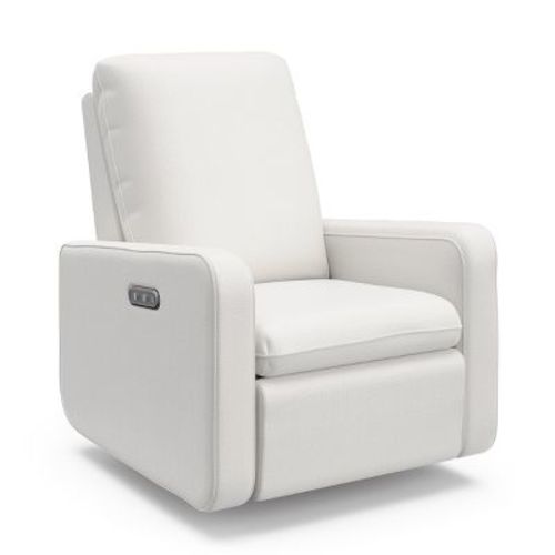 Graco Teddi Nursery Power Recliner Swivel Glider with USB - Ivory Basketweave