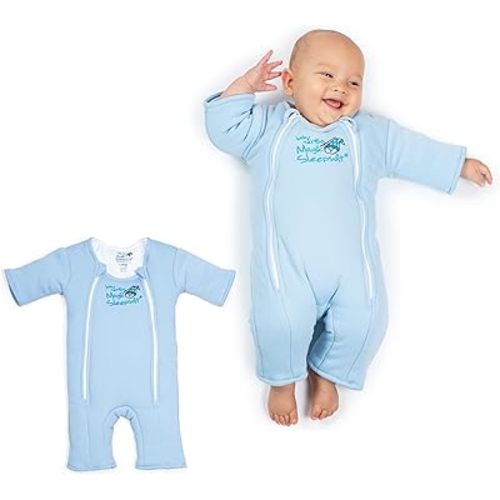 Baby Merlin's Magic Sleepsuit - Swaddle Transition Product - Cotton - Blue - 6-9 Months