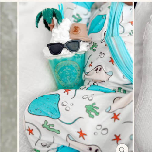 Resting Rays Stingray Kids PJ Zipper – Tuck & Char Co.
