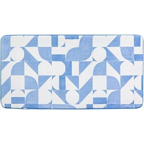 Copper Pearl Memory Foam Bath Mat - Cute Bath Mat and Bath Kneeling Pad for Bathing Baby - Plush Top Layer - 40"x20" - Comfortable Kneeling Pad for Bathing Baby - Finn