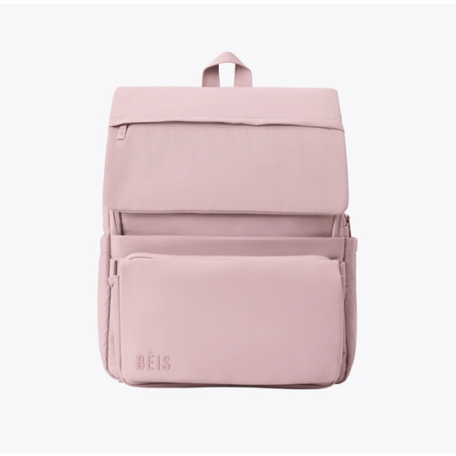 BÉIS 'The Ultimate Diaper Backpack' in Atlas Pink - Best Pink Backpack Diaper Bag