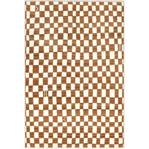 Nuloom Dominique Geometric 4x6 Area Rug For Living Room Bedroom Dining Room Kitchen, Navy/ivory