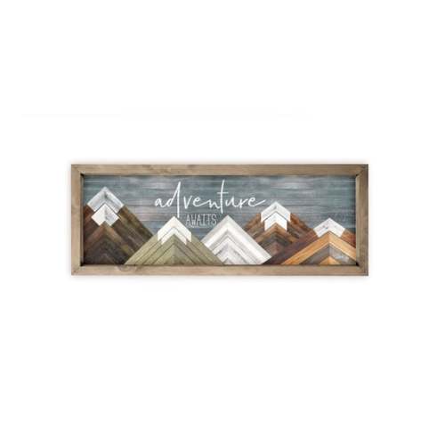 Adventure Awaits Rustic Wood Printed Farmhouse Wall Sign - Etsy