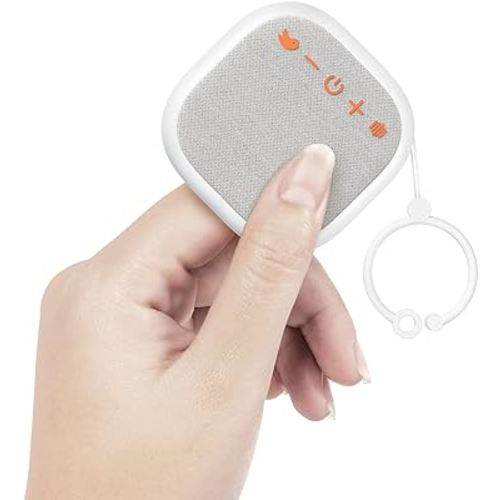 Portable Sound Machine, in-ear Ultra Slim Mini White Noise Sound Machine with 17 Soothing Sounds for Adult Kid Baby, Timer, Memory Function, Rechargeable Noise Maker for Sleep Travel Home