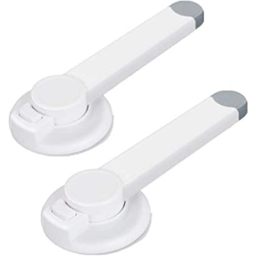 Baby Proofing Toilet Locks, Child Safety Toilet Seat Locks Prevent Toddler Cats Opening Toilet Lid, Easy to Install Child Proof & Pet Proof (2 Pack)