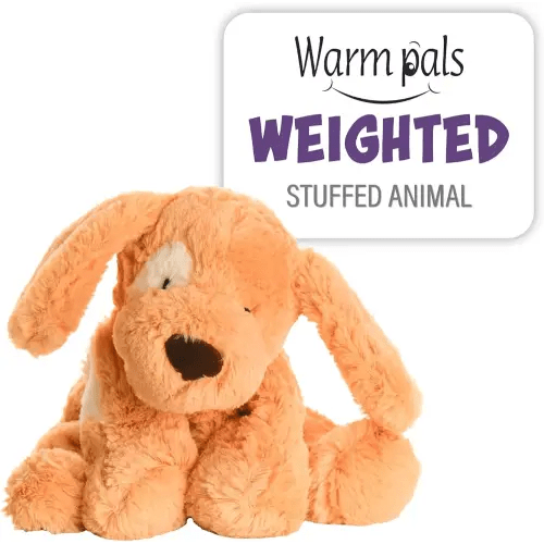 Warm Pals - Puppy Love - 1.5lbs - Cozy Microwavable Lavender Scented Plush Toys - Heated Stuffed Animal - Heatable Coolable Bedtime Comfort Plushie