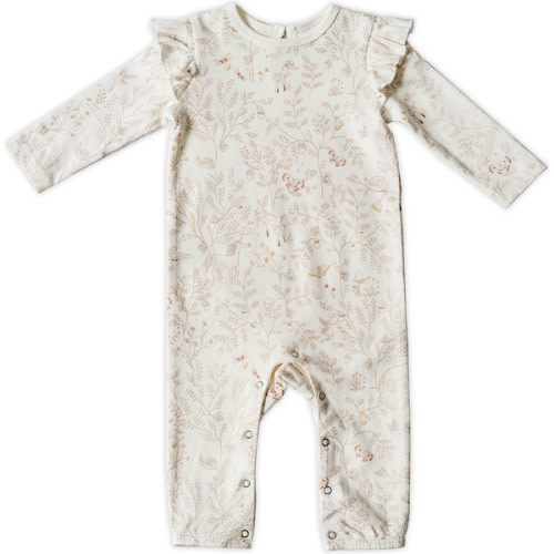 Maisonette Ruffle Romper, Secret Garden - 0-3 M