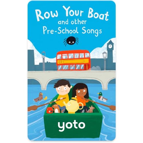 Yoto Row Your Boat & Other Pre-School Songs – Kids Musical Card for Use Player & Mini All-in-1 Audio Player, Screen-Free Listening with Fun Singalong Music for Playtime Parties & Travel