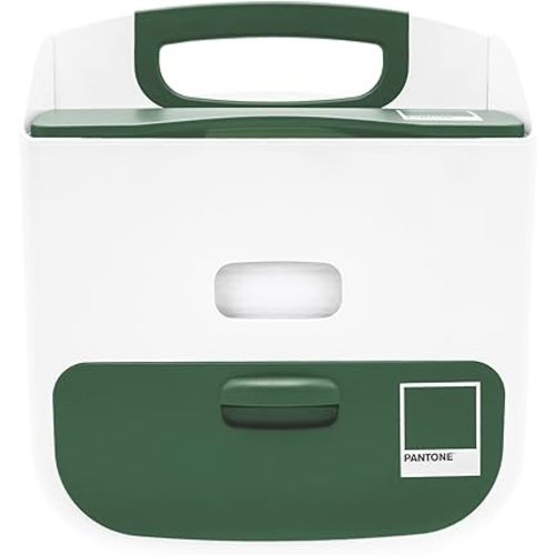 Ubbi Portable Diaper Changing Station Diaper Storage Caddy Organizer, Stores Baby Diapers, Wipes & Baby Accessories, Pantone Green