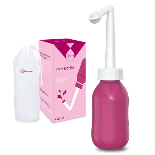 Peri Bottle for Postpartum Care, Perineal Bottle for New Mom Postpartum Essential, 10 Oz Upside Down Peri Bottle for Postpartum Recovery, Portable Bidet for Women