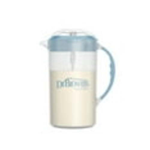Dr. Brown's Baby Formula Mixing Pitcher, Adjustable Stopper/Locking Lid/No-Drip Spout, Blue 36oz, 1 Pack