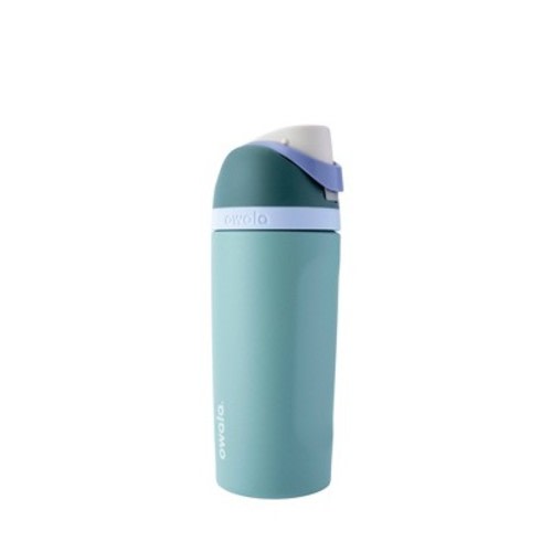 Owala 16oz Kids' FreeSip Stainless Steel Water Bottle - Misty Meadow: BPA-Free, Vacuum-Insulated